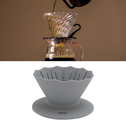 Pour Over Coffee Dripper Silicone Food Grade Portable Hand Brewed Coffee Filter - Image 6