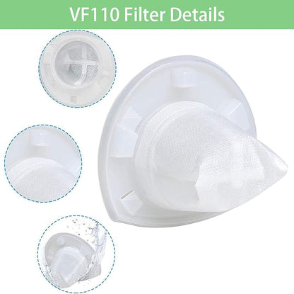 VF110 Filter, 6 Pack Replacement Vacuum Filters - Image 2