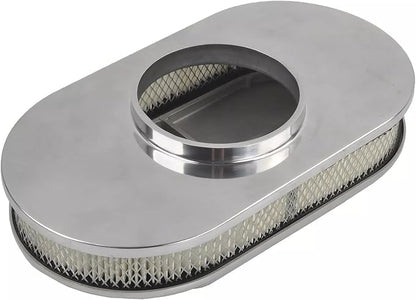 BestParts 15" Oval Full Finned Air Cleaner Aluminum Air Cleaner Assembly - Image 4
