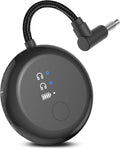 Avantree SoundJet R1 – 25Hr Airplane Bluetooth Adapter for All AirPods (Pro/Max) with Qualcomm Chipset & aptX Adaptive, Wireless Audio Transmitter for Flight Travel, Works with Bose & Other Headphones