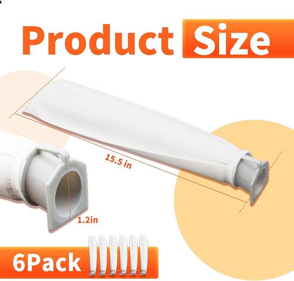 6-Pack MicroFilter fit for SEBO Auto-X S | Replacement Vacuum Filters for - Image 3