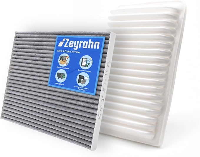 Cabin & Engine Air Filter Kit Replacement by Zeyrahn