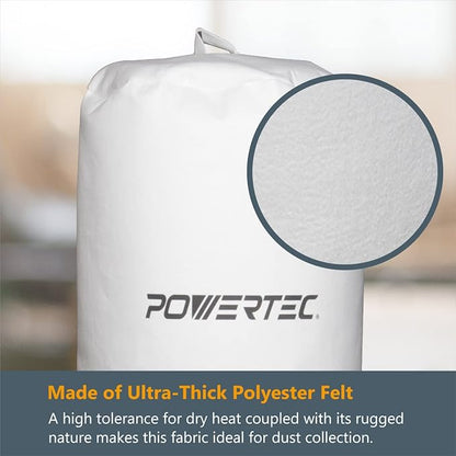 POWERTEC 70333 Dust Collector Bag, 1 Micron Filter, - Image 4
