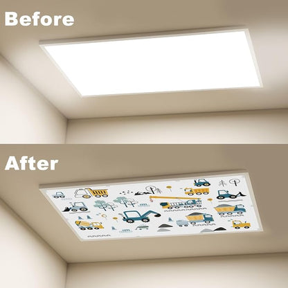 6 Pcs Fluorescent Light Covers for Ceiling Lights Construction Vehicles - Image 4