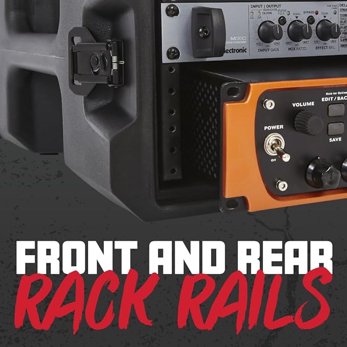 Gator Cases Pro Series Rotationally Molded 6U Rack Case with Shallow 13" Depth, Made in USA (G-PRO-6U-13)