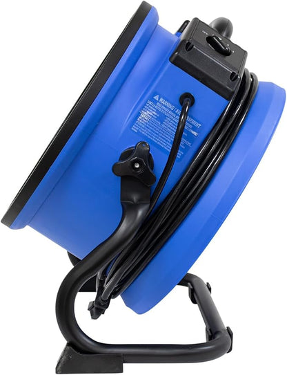 XPower FC-300A 1/4 HP 2100 CFM 14" 4 Speed Multipurpose Pro Air Circulator Fan - Image 8