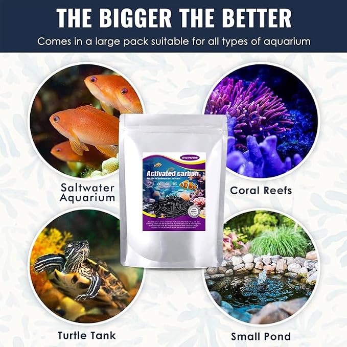 Activated Carbon Pellets for Aquarium Filter Media Activated Charcoal Bulk Fish - Image 6