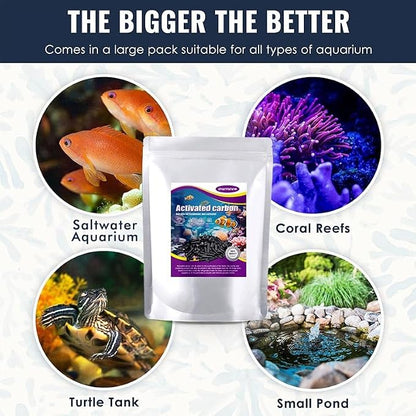 Activated Carbon Pellets for Aquarium Filter Media Activated Charcoal Bulk Fish - Image 6
