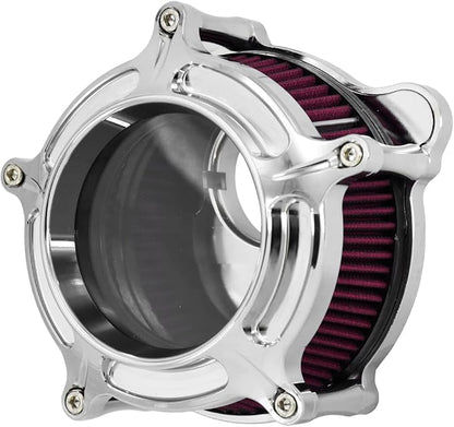 HDBUBALUS Motorcycle Air Filter Cleaner Intake Filter System Kit - Image 7