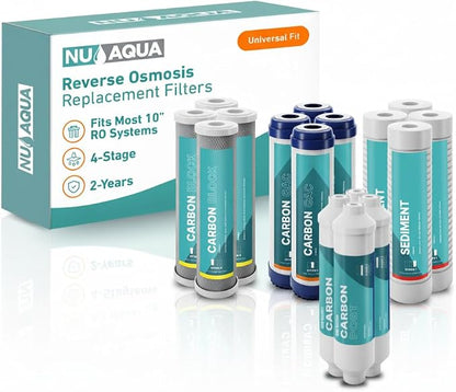 NU Aqua Reverse Osmosis Water Filter System Replacement Set by NUAqua