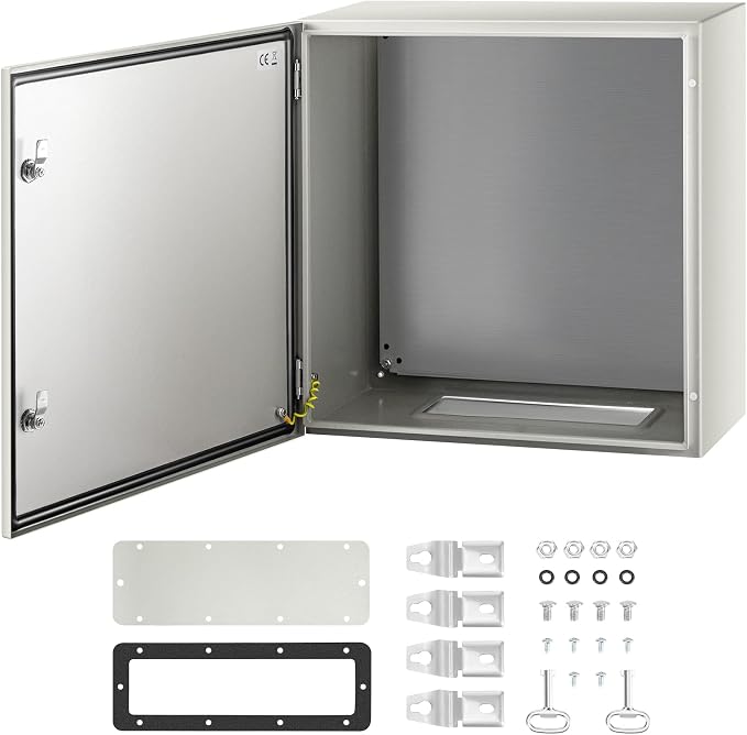 VEVOR NEMA Steel Enclosure, IP66 Waterproof & Dustproof, Outdoor/Indoor by VEVOR