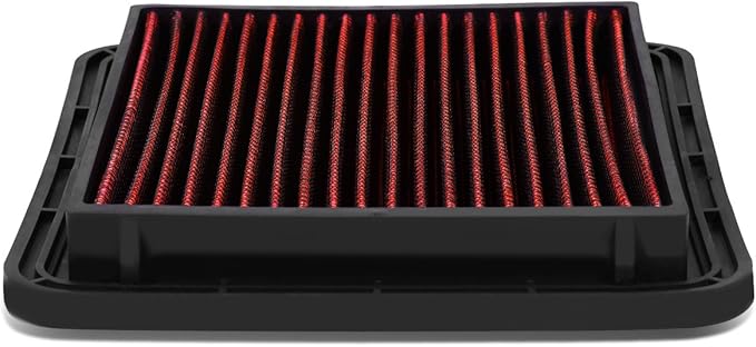 DNA Motoring AFPN-023-RD Clean Air Washable Drop In Panel Air Filter Enhance by DNAMOTORING