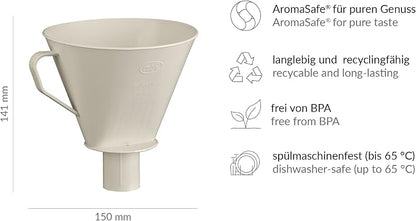 alfi Aroma Plus, Oatmeal Beige, Plastic Coffee Filter - Image 7