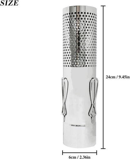SoloWilder Wood Stove Pipe 2.36" Spark Arrestor Stovepipe Rain Cap Stainless - Image 2