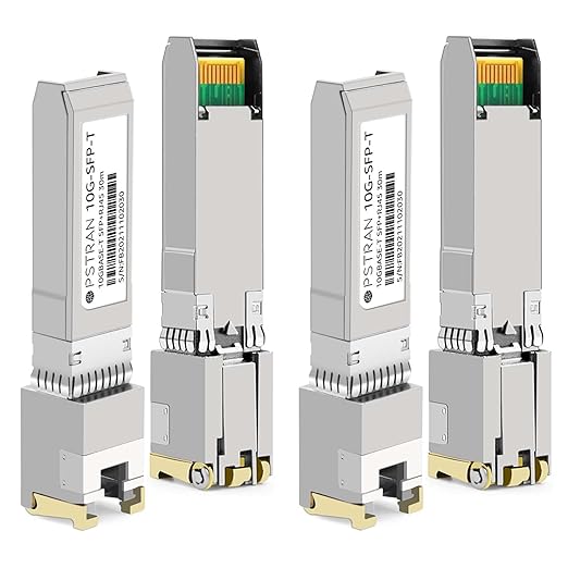 OPSTRAN 10GBASE-T SFP+ to RJ45 Copper Transceiver Module Compatible with Brocade 10G-SFPP-T 30m RJ45 Cat6a/7 4 Pack