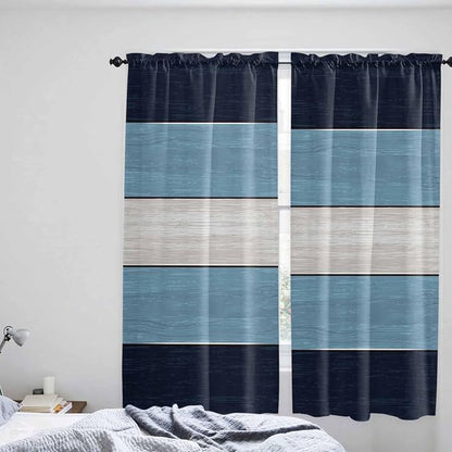 Vintage Country Woodcuts Window Valance Curtains, 2 Panel - Image 8