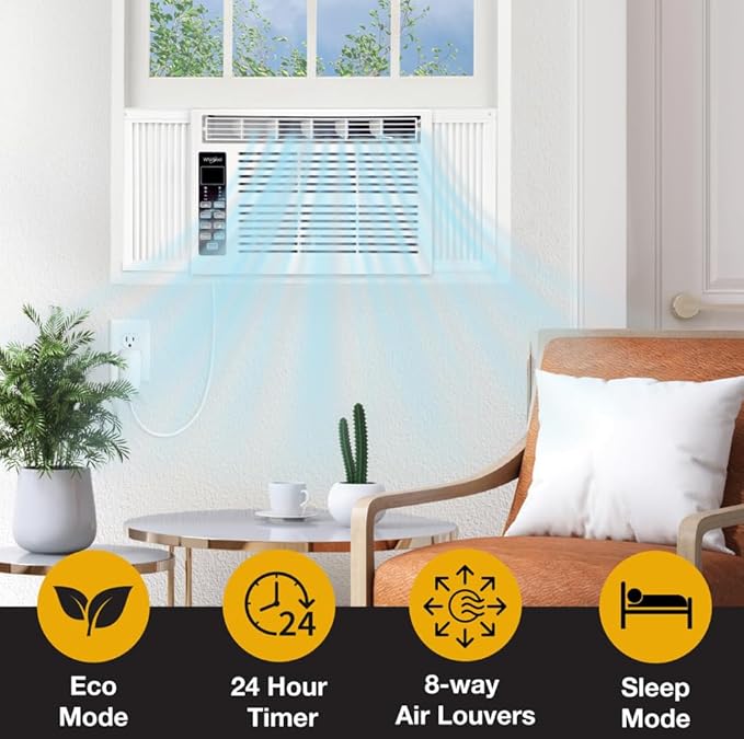 Whirlpool 12, 000 BTU 115V Window-Mounted Air Conditioner - Image 5
