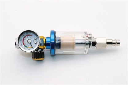 M5RU Sand Blaster Gun Kit Spray Gun Air Regulator Gauge+in-line Water Trap - Image 2