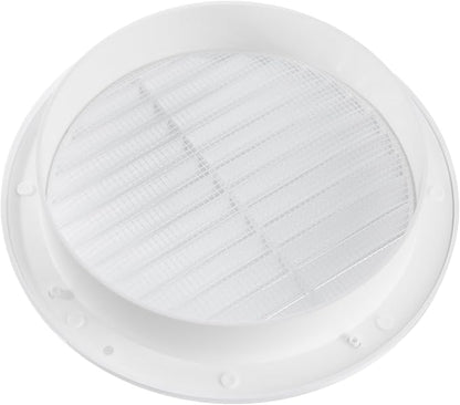 White 6" Inch Round Ventilation Grille - Image 4