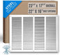 Fits 22x16 Duct Opening | Steel Return Air Grille by Handua | Vent Cover Grill by Handua