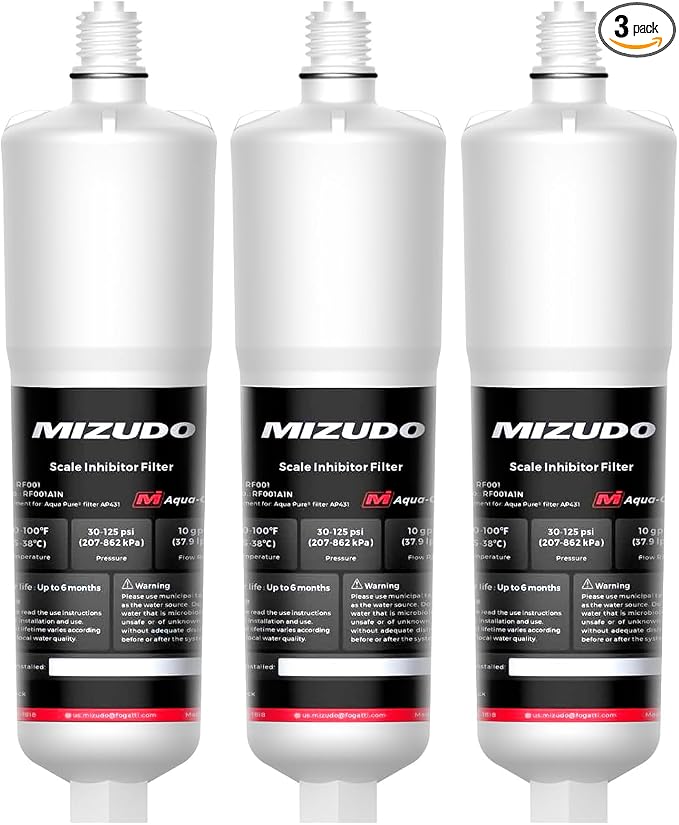 AP431 Replacement Cartridge for Aqua-Pure AP430SS, MIZUDO Whole House Scale by CreatingComfortableLiving