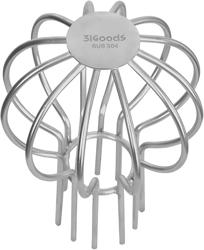 Gutter Guard, 304 Stainless Steel Roof Drain Cover, Anti-Clogging Filter by 3IGOODS