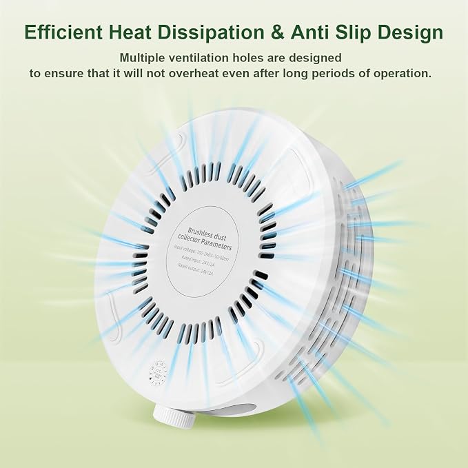 Nail Dust Collector, Compact & Quiet Manicure Vacuum - Image 4