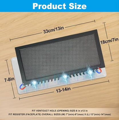 4-Pack 7"x13" Powerful Magnetic Vent Covers - Image 2