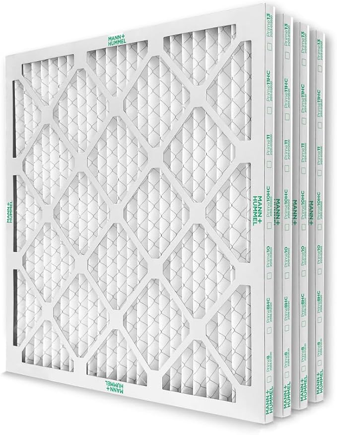 Mann+Hummel 20x20x1 MERV 8 Pleated HVAC AC Furnace Air Filters. 4 Pack. by MannHummel