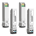 OPSTRAN 10GBASE-LR SFP+ Optical Transceiver Module Compatible with Ubiquiti Unifi UF-SM-10G 10G SFP+ LR 1310nm 10km DDM Duplex LC SMF 4 Pack
