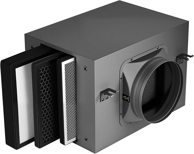 Inline Filter Box 8", 3-Layer Air Filtration Box - Image 2
