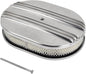 12" Air Cleaner Kit Polished Aluminum Oval Half Finned Compatible by TBAPFS