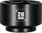 BLACKROBOT 28mm Low Profile Oil Filter Socket, 3/8" Drive 6-Point Oil Filter by BLACKROBOT
