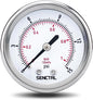 SENCTRL 0-15 Psi Low Pressure Gauge, 1/4 NPT Back Mount, Waterproof, Stainless by senctrl