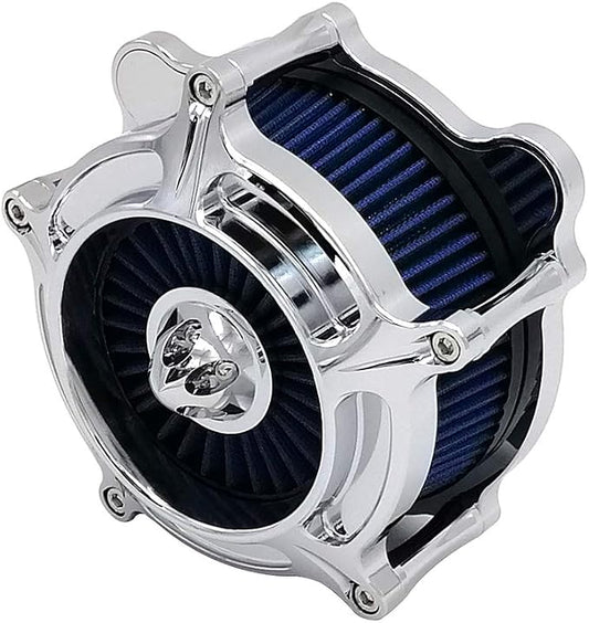 Harley Air Cleaner Turbine Intake Chrome Filter Kit Cnc Cut by Unknown
