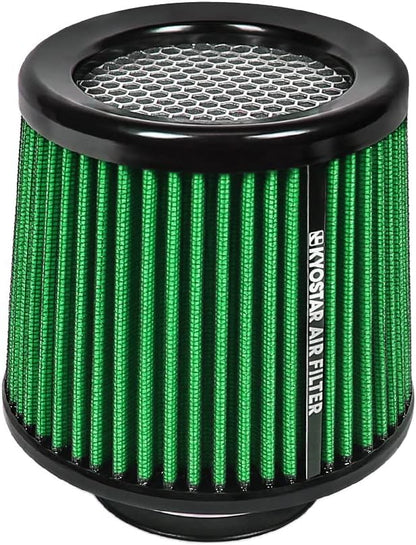 KYOSTAR Universal 3" High-Flow Air Filter, Reusable Cone Cold Air Intake by Kyostar
