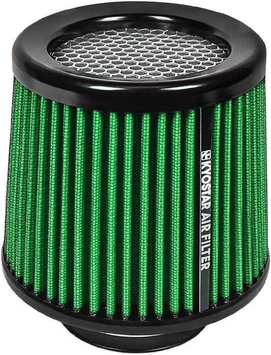 KYOSTAR Universal 3" High-Flow Air Filter, Reusable Cone Cold Air Intake by Kyostar