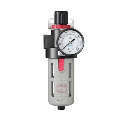 Compressed Air Pressure Filter Regulator Airtac BFR4000 1/2'' NPT 0-140 PSI - Image 2