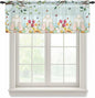 Easter Sheer Valances for Windows 60"x18", Light Filtering Kitchen Curtains by Unknown