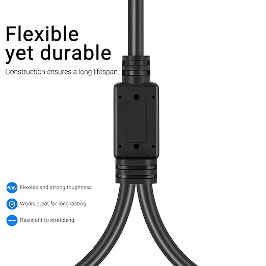 LanSenSu XLR Female to 2 XLR Male Patch Y Cable Balanced Microphone Splitter Cord Audio Adaptor (3.3ft-2pack)