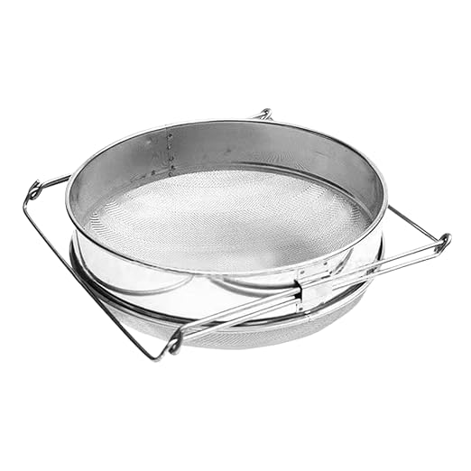 Honey Separator, Stainless Steel Double Sieve, Beekeeping Honey Harvesting by Unknown