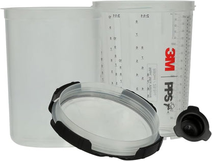 3M PPS 2.0 Spray Gun Cup, Lids and Liners Kit, 28 Ounces, 200-Micron Filter - Image 9