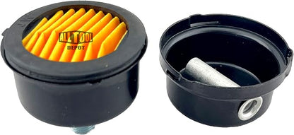 1/4" NPT Air Compressor Intake Filter Silencer Metal Housing and Element - Image 3