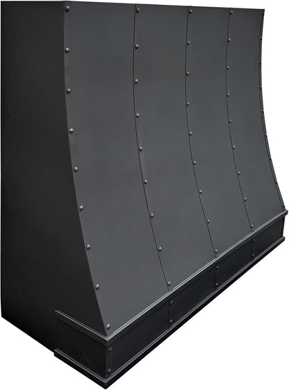 CT Copper Tailor Sloped Copper Vent Hood Wall Mount, 1260 CFM Exhaust Fan - Image 2
