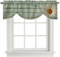 Daisy Flower Tie Up Valance Curtains by Unknown