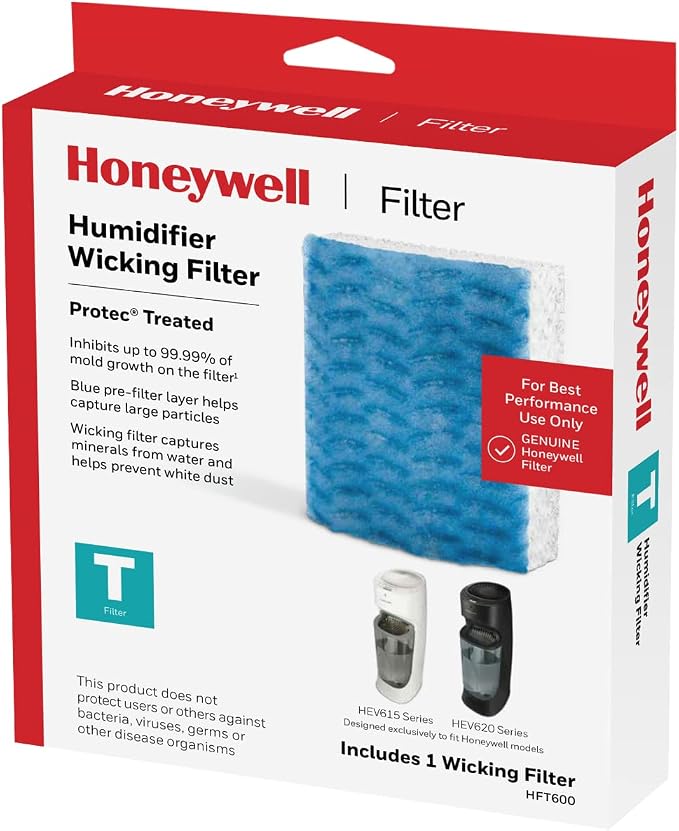 Honeywell HFT600PF1 Replacement Wicking Filter T, 1 pack by HoneywellPluggedIn