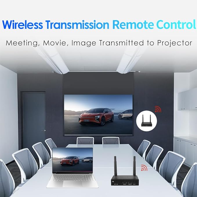 EXVIST 100M 4K@30FPS HDMI Wireless Extender 1x Receiver Only, Up to 328ft, IR Support, Suitable for Transmitting Video from Laptop, PC, YouTube, PS4 to HDTV or Projector