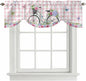 Spring Tie Up Valance Curtains for Windows, Kitchen Curtains Window Shades by Unknown