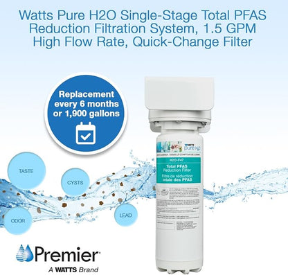 Watts Premier H2O-DWCBTP100 Single-Stage Total PFAS Reduction Under Counter - Image 8