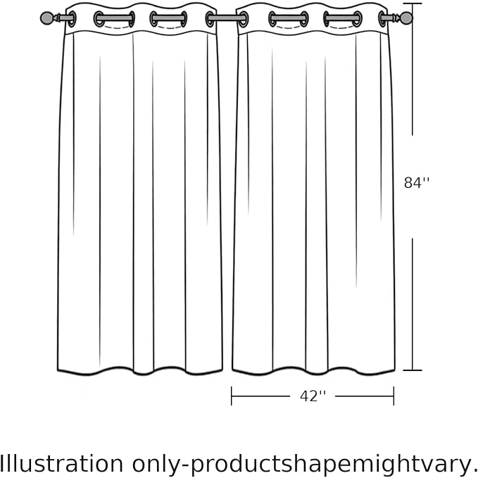 2 Panel Kitchen Cafe Curtains, Desert Landscape Sunlight Filtering Nature Air - Image 9